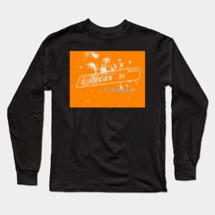 South Orcas Street1 CREME ORANGE Seattle Washington by Mistah Wilson Photography Long Sleeve T-Shirt